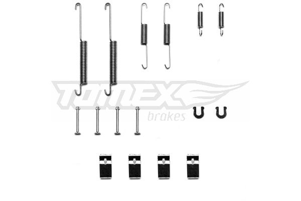 TOMEX BRAKES priedų komplektas, stabdžių trinkelės TX 40-17